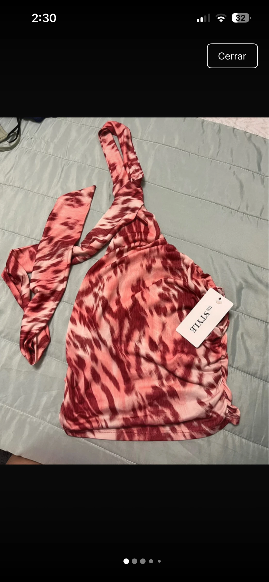 Top rosa estampado leopardo